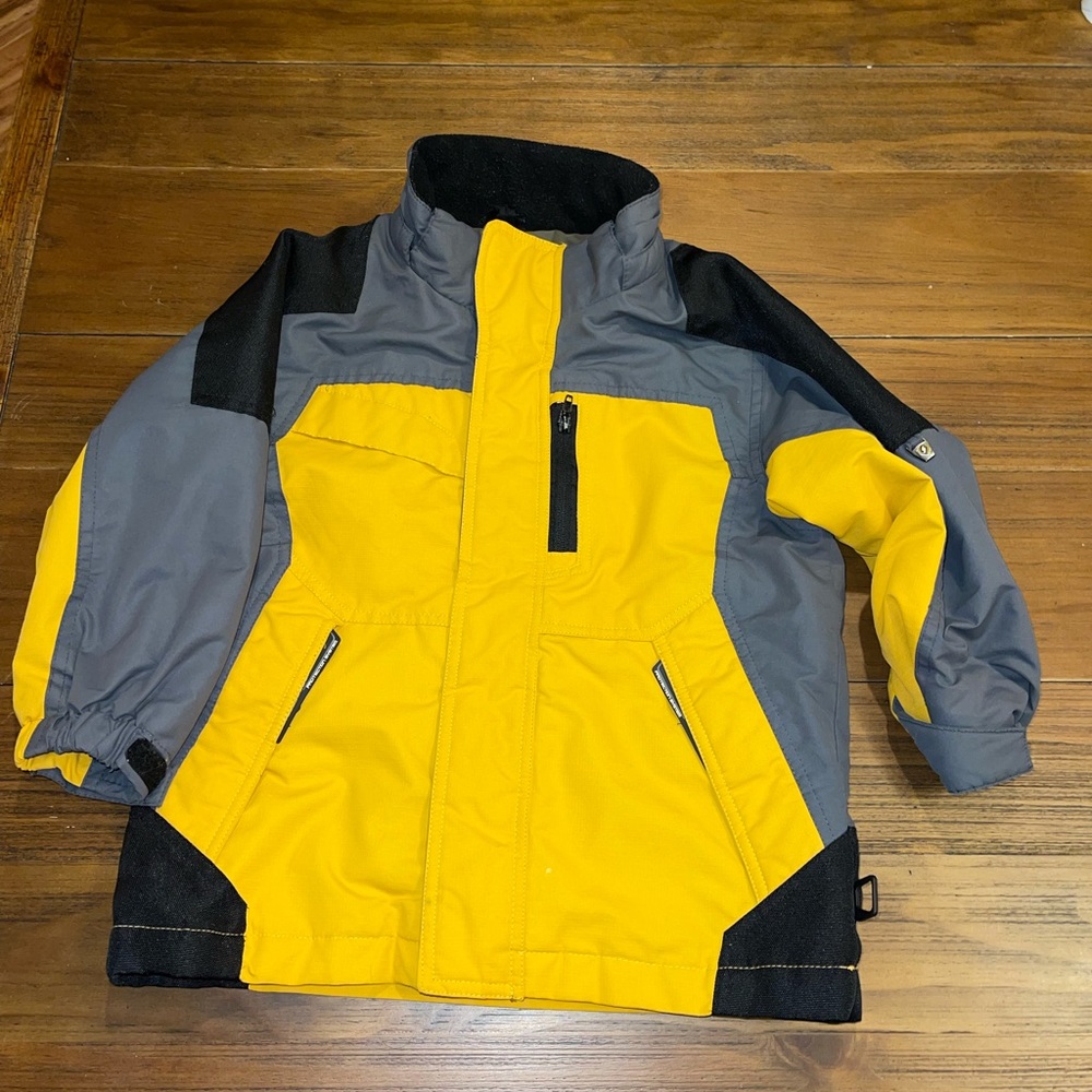 Protection System Kids Jacket Yellow‎ and  Grey Size 4T